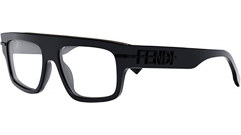 Fendigraphy Black Rectangular Eyeglasses