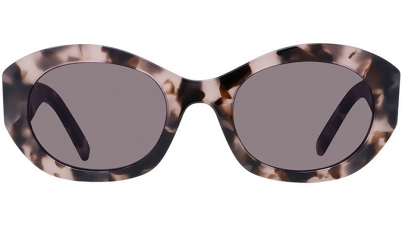 4G Havana Oval Sunglasses