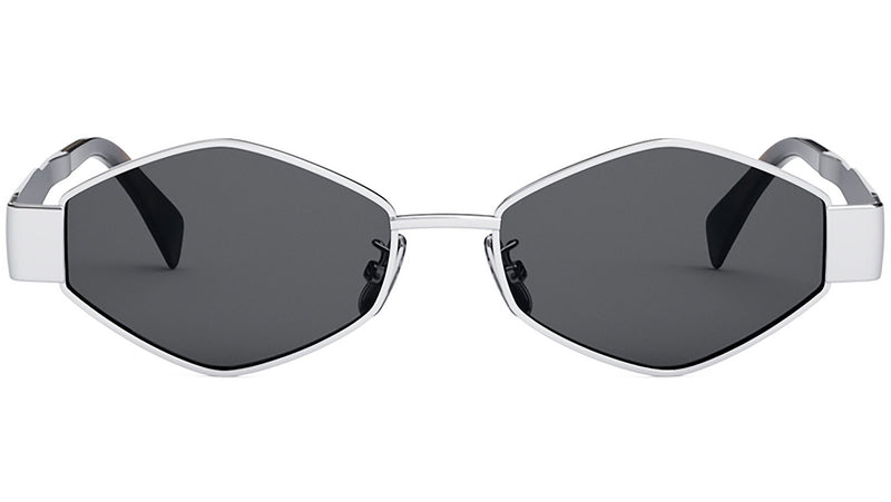 Metal Triomphe Palladium Geometric Sunglasses