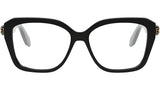 Serpenti Forever Black Geometric Eyeglasses
