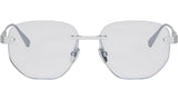 Octo Finissimo Silver Geometric Eyeglasses