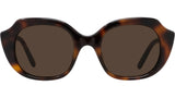 Slim Havana Geometric Sunglasses