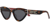 DiorSignature B2U Havana Butterfly Sunglasses