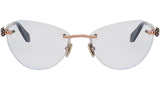 Serpenti Forever Rose Gold Cat Eye Eyeglasses