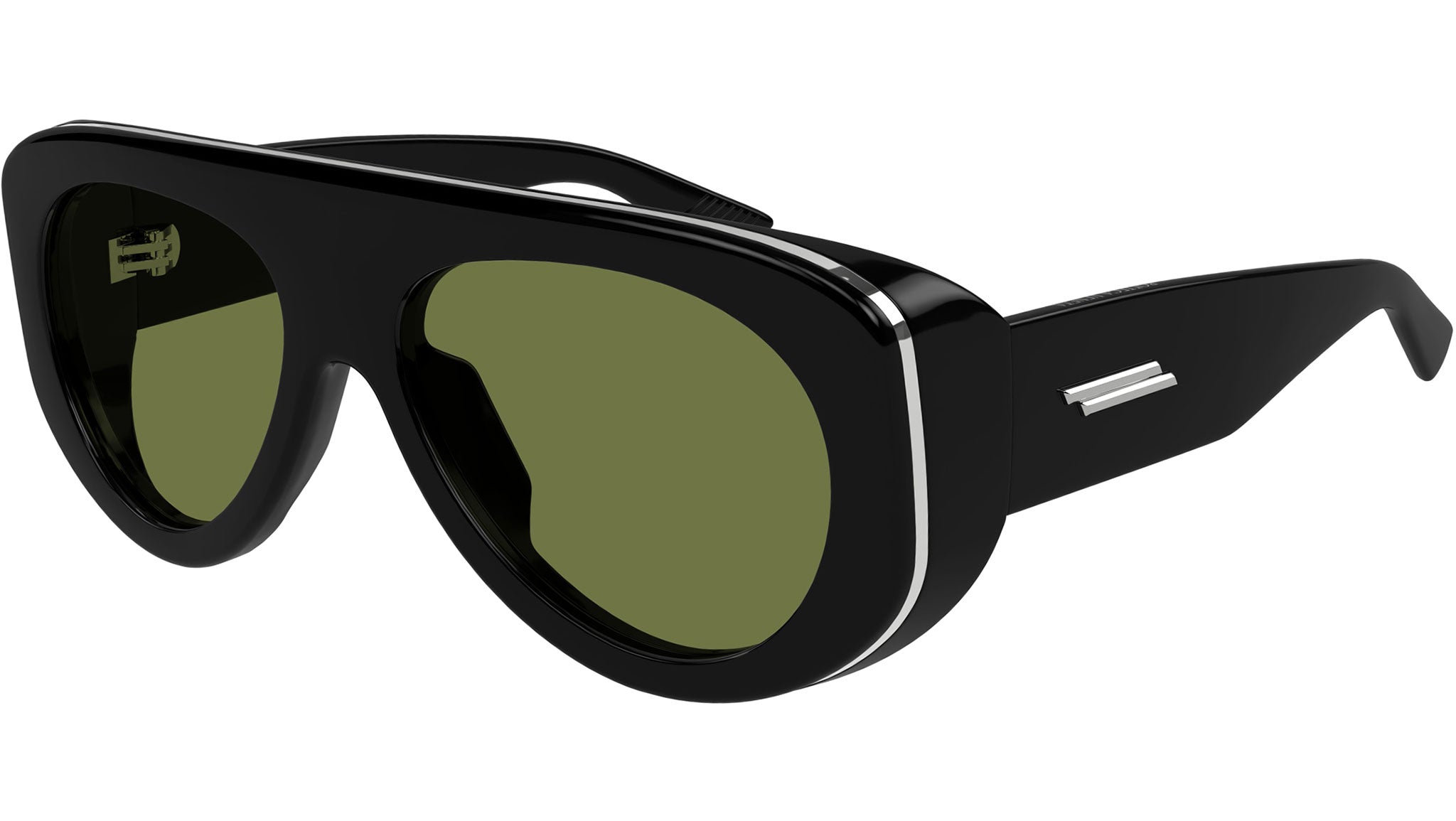 Occhiali da sole Bottega Veneta BV1362S 006 Nero Lucido