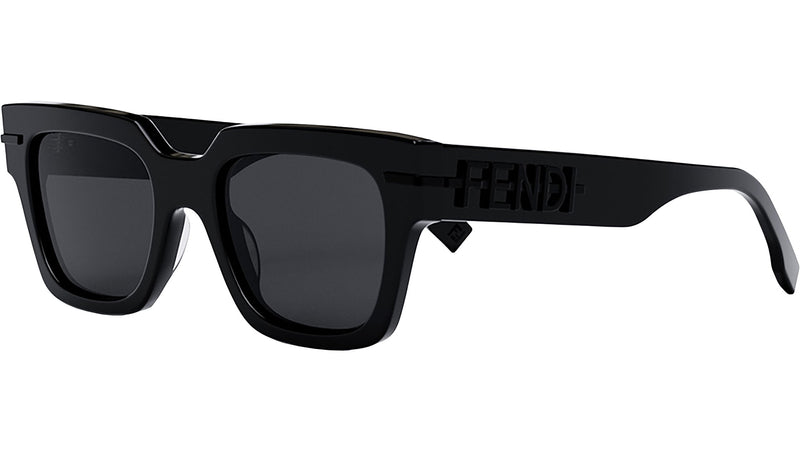 Fendigraphy Black Rectangular Sunglasses