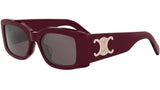 Maxi Triomphe Red Rectangular Sunglasses