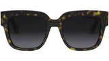 Diorésille S1I Shiny Black Squared Sunglasses