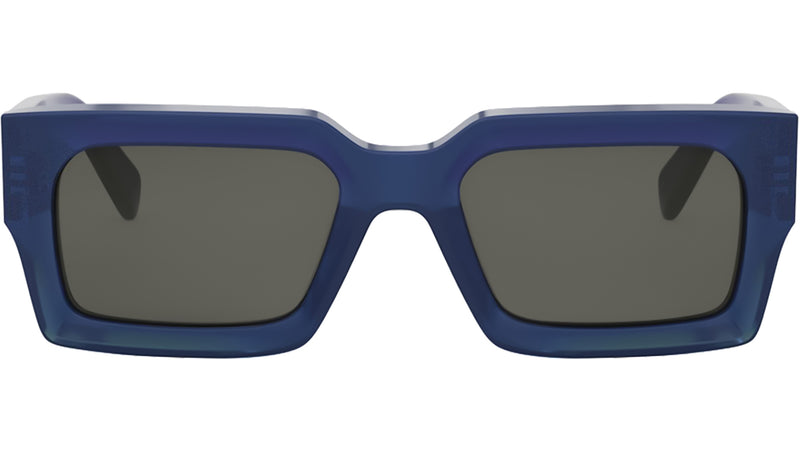 3 Dots Blue Rectangle Sunglasses