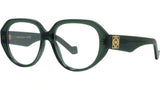 Anagram Green Geometric Eyeglasses