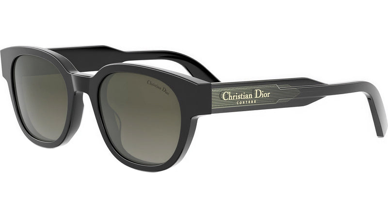 Christian Dior Label R1I Black Round Sunglasses