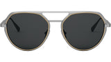 Octo Silver Geometric Sunglasses