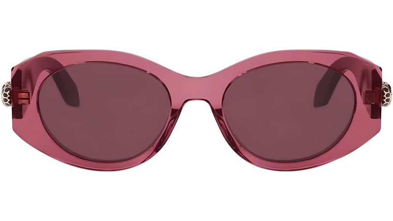 Serpenti Forever Purple Oval Sunglasses