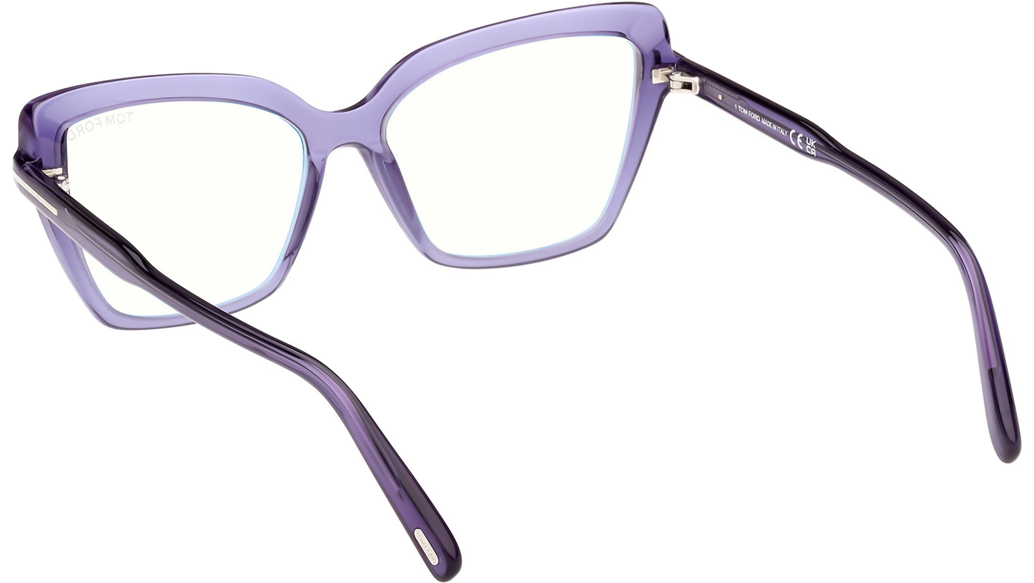 Occhiali da vista Tom Ford FT5948-B 081 Viola Lucido – Giulietti e
