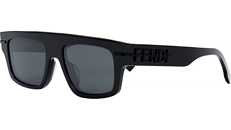 Fendigraphy Black Rectangular Eyeglasses