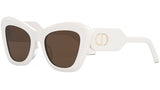 DiorBobby R1U White Cat Eye Sunglasses