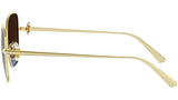 DiorTribales S1U Gold Square Sunglasses