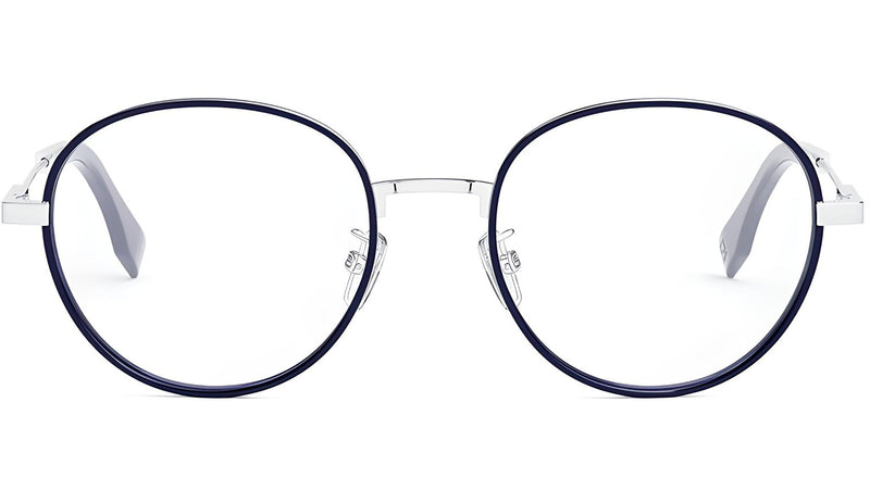 Fendi Travel Palladium Round Eyeglasses
