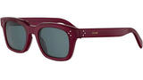 CELINE 3 Dots Red Square Sunglasses