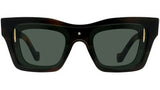 Signature Tortoise Geometric Sunglasses