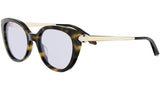 Serpenti Forever Havana Square Eyeglasses