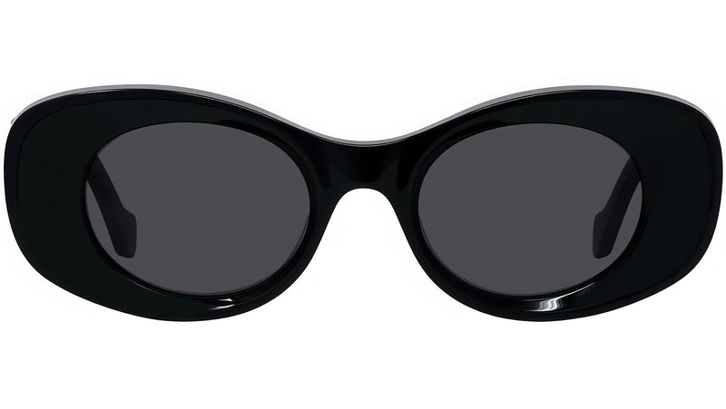 Anagram Black Oval Sunglasses