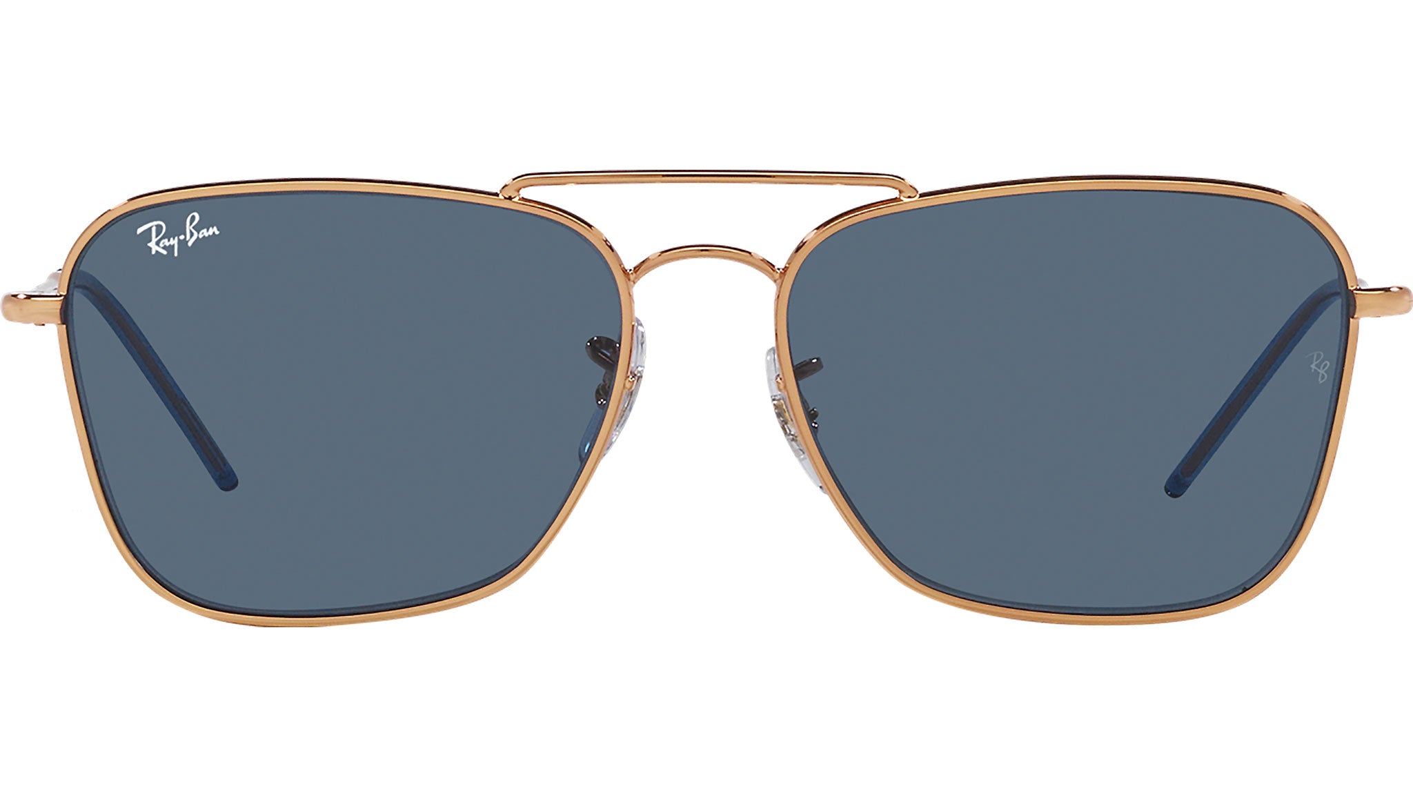 現行 極美品 Ray-Ban CARAVAN REVERS RBR0102S Ray-Ban occhiali da sole Caravan Reverse RBR0102S 92023A Oro Rosa