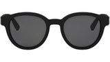 Bvlgari Aluminium Matte Black Round Sunglasses