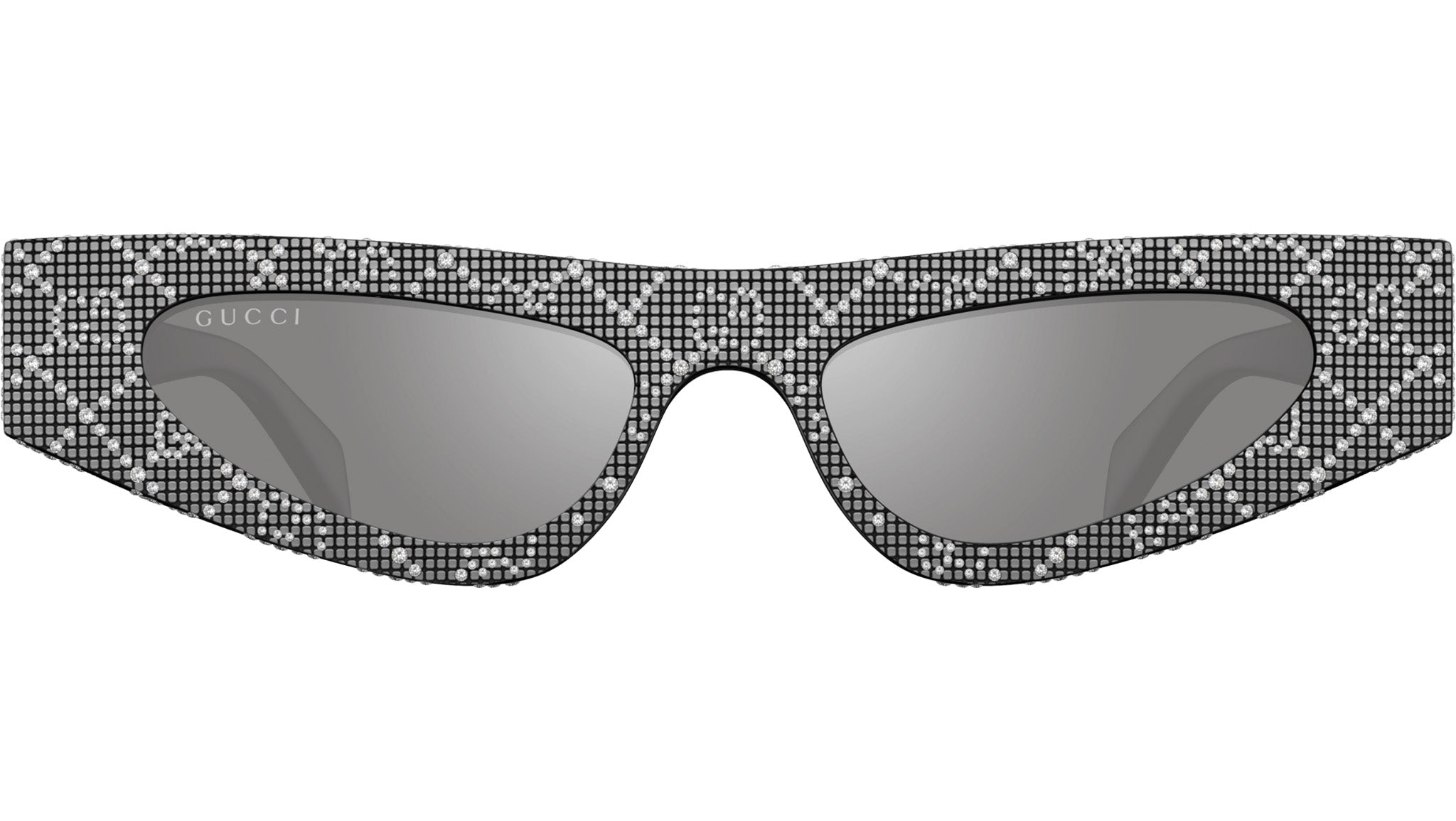 Occhiali da sole Gucci GG1779S 009 Nero Lucido Con Strass Di