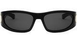 VeryDior S3I Shiny Black Wrap Sunglasses