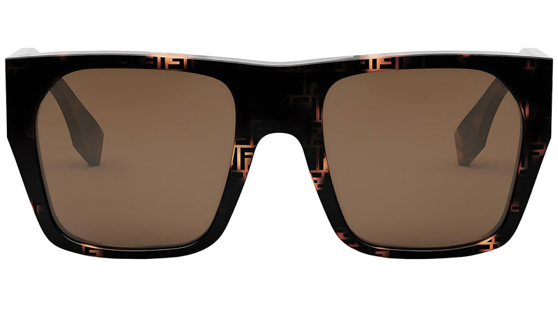 Baguette Havana Square Sunglasses