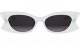 DiorButterfly S2I Transparent Blue Butterfly Sunglasses