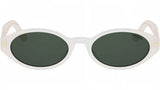 DiorPacific R1I White Oval Sunglasses