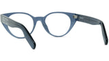 K Logo Blue Oval Eyeglasses