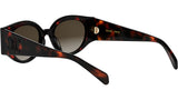 Triomphe Stamp Havana Round Sunglasses