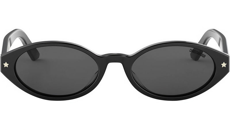 DiorPacific R1I Black Oval Sunglasses