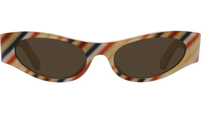 Signature Brown Geometric Sunglasses