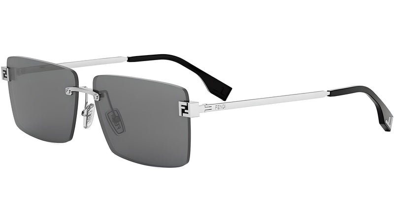 Fendi Sky Silver Rectangular Sunglasses