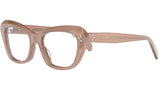 CELINE 3 Dots Rose Caramel Cat Eye Eyeglasses