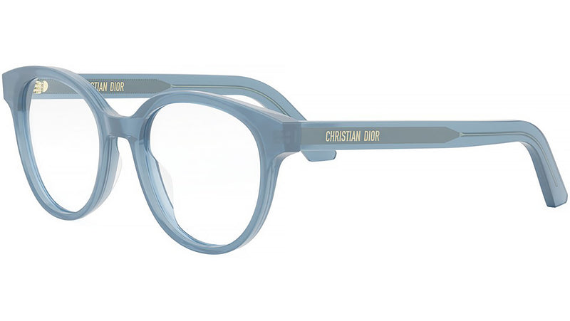 DiorMidnightO R1I Shiny Blue Round Eyeglasses