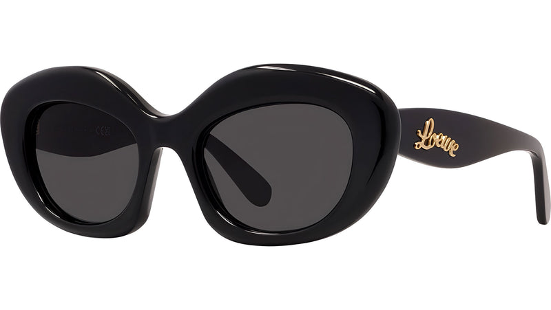 Curvy Black Cat Eye Sunglasses