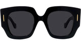 Anagram Black Geometric Sunglasses