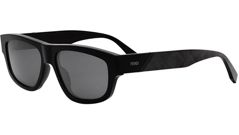 Fendi Diagonal Black Geometric Sunglasses