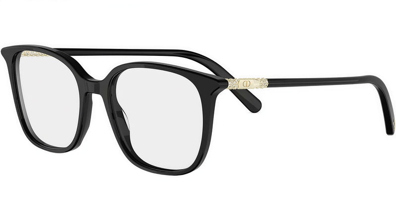 Mini CD O 10I Black Squared Eyeglasses