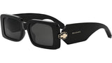 Serpenti Forever Black Rectangular Sunglasses