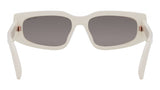 B.zero1 White Rectangular Sunglasses