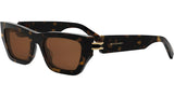 B.zero1 Havana Rectangular Sunglasses