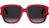 DiorGlow S2I Red Geometric Sunglasses