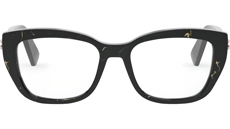 B.zero1 Black Geometric Eyeglasses