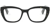 B.zero1 Black Geometric Eyeglasses